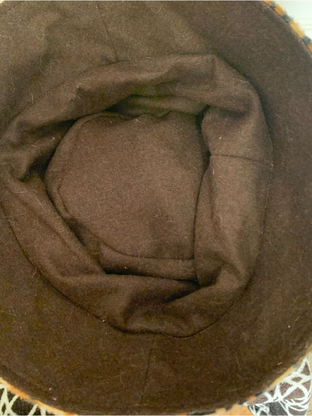 Cheetah Print Faux Fur Bucket Hat - Brown/Black - Picture 5 of 5